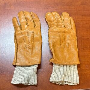 Men's Tan vintage Leather Gloves